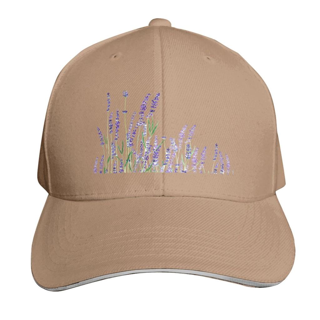 purple lavender horizontal watercolor Baseball Cap cute Luxury Hat funny hat Womens Beach Unisexs