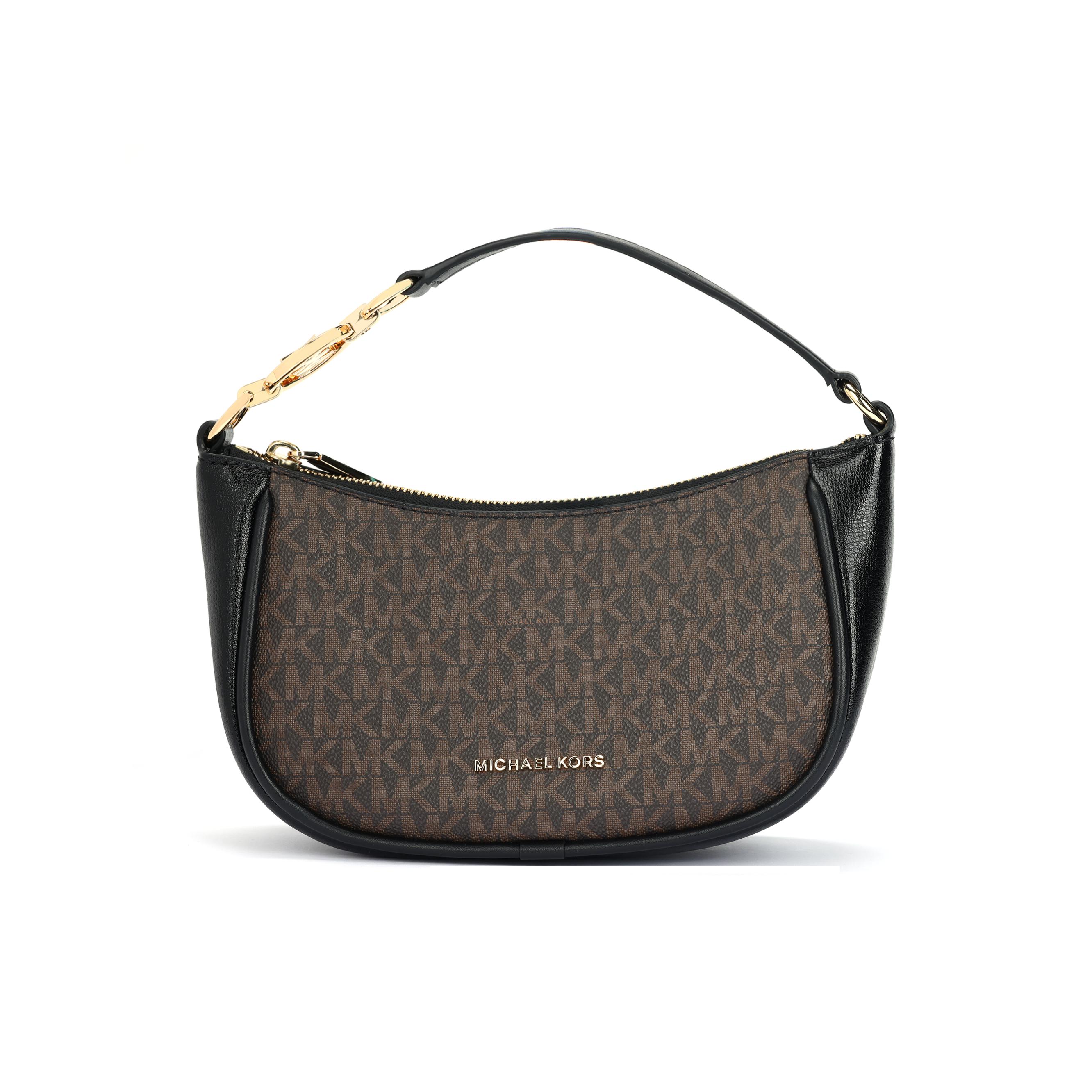 

Michael Kors Logo Classic Monogram Hardware Zip Closure Leather And Synthetic Leather Handheld Crossbody Shoulder Bag Small 32F3G2EC5B-292 Basic Set (Bag+Dust Bag)
