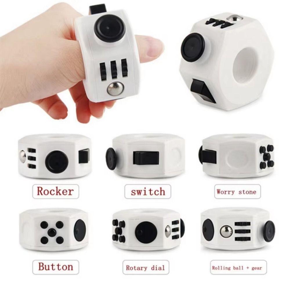 Multiple Gameplay Options Hand Spinner Chain Ring Relieving Gyroscope Toy  Christmas Gifts