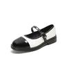 Autumn New Camellia Mary Jane Shoes with Jk Single Shoes Round Head Small Leather Shoes Women