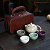 Five Famous Kilns Portable Travel Tea Set, Business Bank Company Event Gifts Can Be Used As Gift Boxes