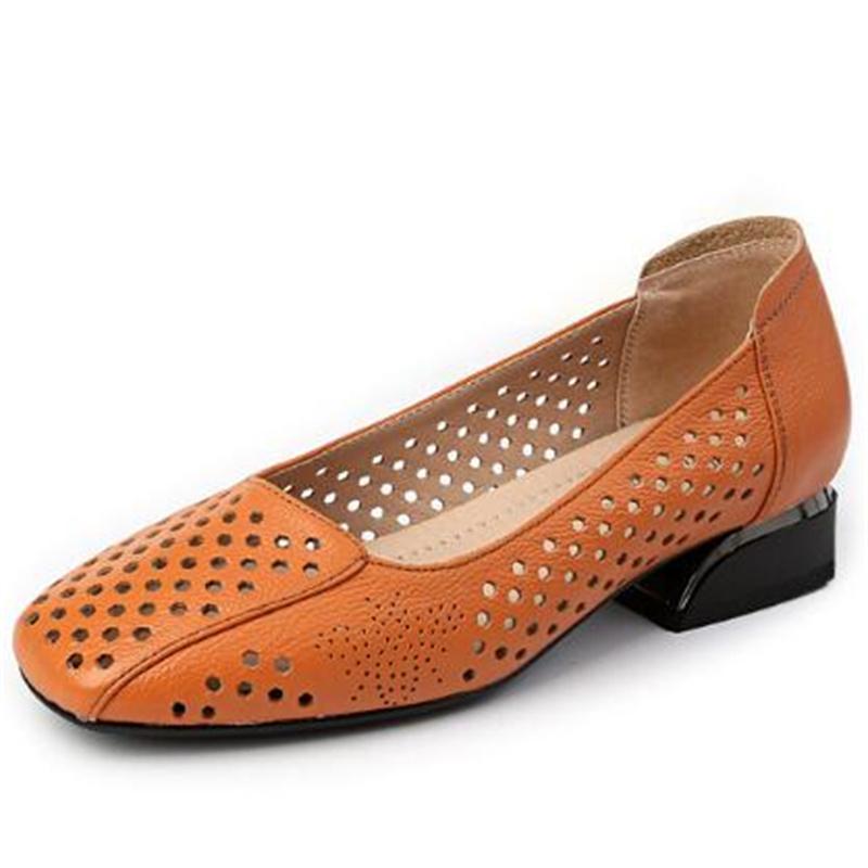 

Модные сандалии GKTINOO из натуральной кожи, женская обувь на низком каблуке, весна-лето 2025, квадратный носок, мягкая подошва, женская модная обувь, большой размер 12