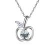 Women's Zirconia Christmas Apple Necklace Pendant – Lovely Princess Design