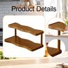 Display Riser Shelf Cup Holder 2 Layer Modern Decorative Gift Tiered Perfume for Collections