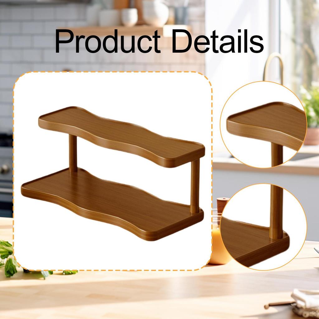 Display Riser Shelf Cup Holder 2 Layer Modern Decorative Gift Tiered Perfume for Collections