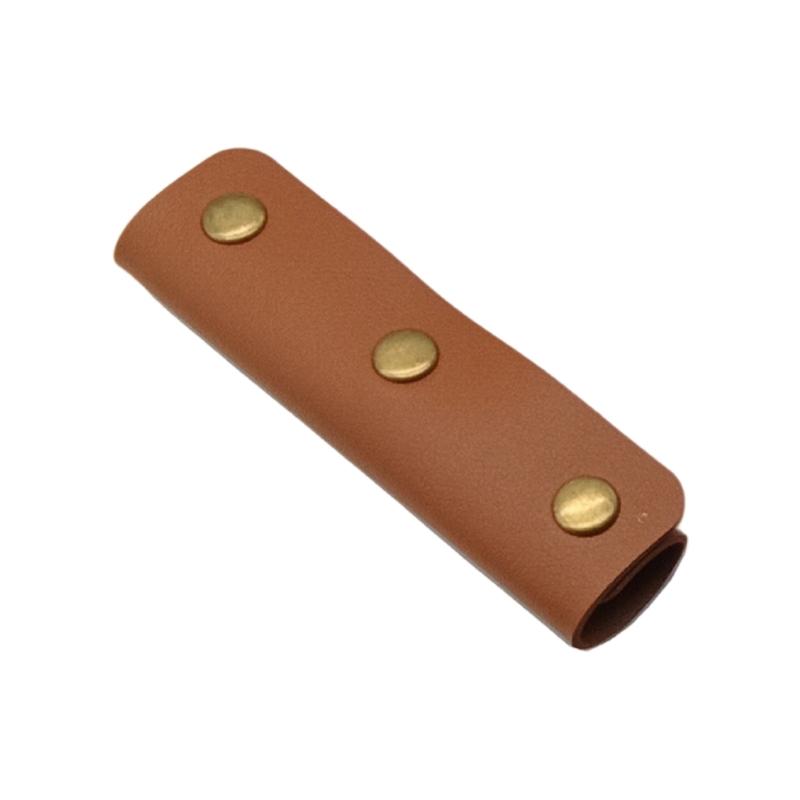 Practical PU Leather Handbag Strap Protector With Slip Resistant And Secure Fixing Snap Protective Sleeve For Shopping Bags