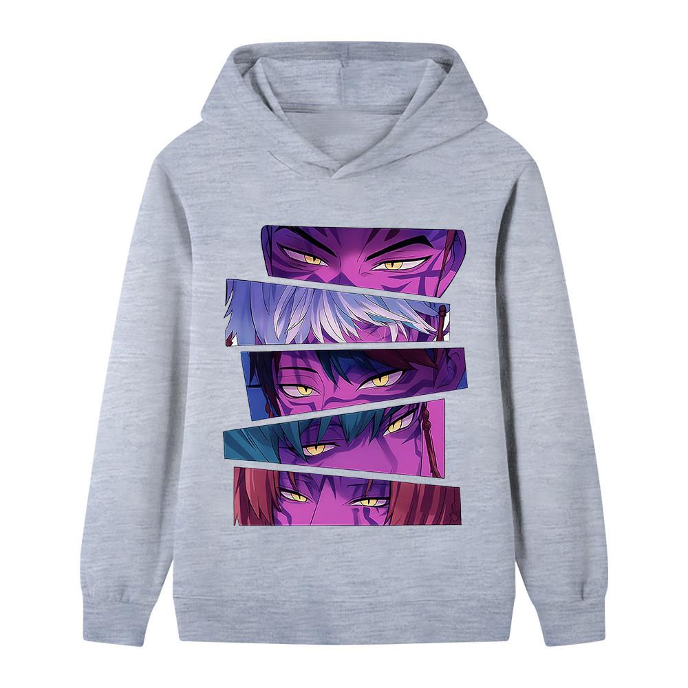 B1215 Kids Boys Girls Sajaboys Kpop Rumi Zoey Mira Print Long Sleeves Hoodie