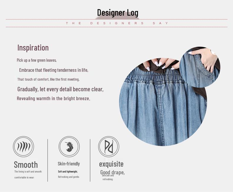 2024 Korean Style Summer Casual Loose Straight-Leg Jeans: Slimming Plus-Size, Versatile Seven-Point Pants