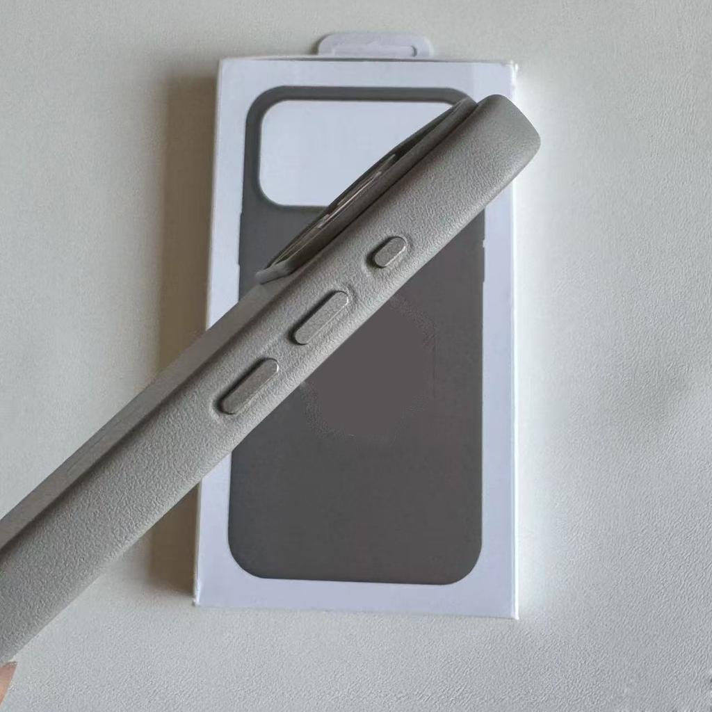 Business Official Solid Color For Magsafe Leather Case For iPhone 17 Pro Max Air 16 15 14 13 Strong Magnetic Wireless Charging Anti Drop Protect Cover