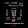 Premium TPU Innenfolie für Genesis G80 2025-2025 Auto Schaltgetriebe Panel Armaturenbrett Kratzfest Transparent Vorgeschnitten PPF Folie