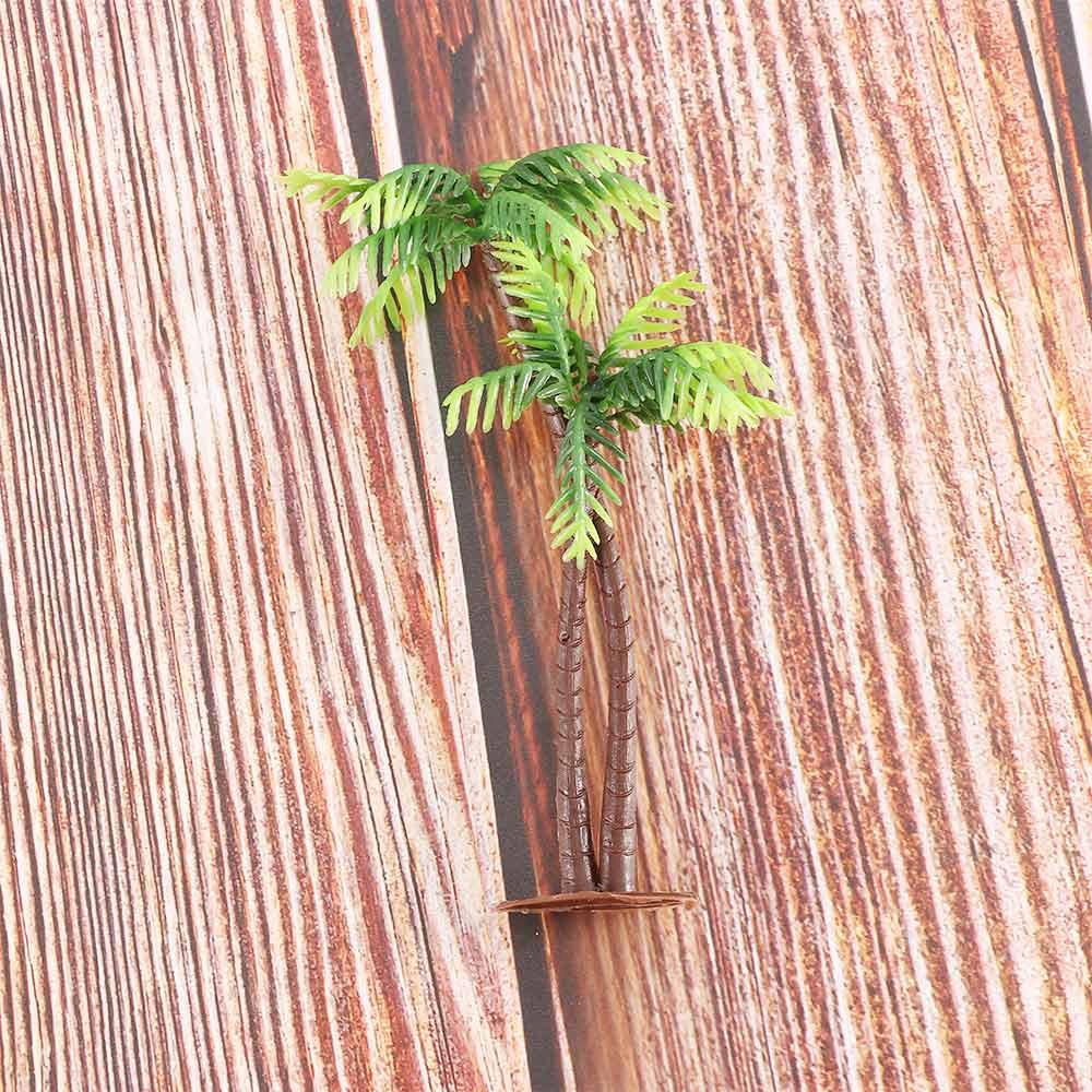 Pots Mini Leaf Fake Bonsai Craft Artificial Plants Coconut Palm Tree Miniature Micro Landscape
