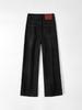 Women's High-Waisted Slim Wide-Leg Denim Jeans - Black Bull Style, Spring 2026, Flattering Elastic Straight-Leg.