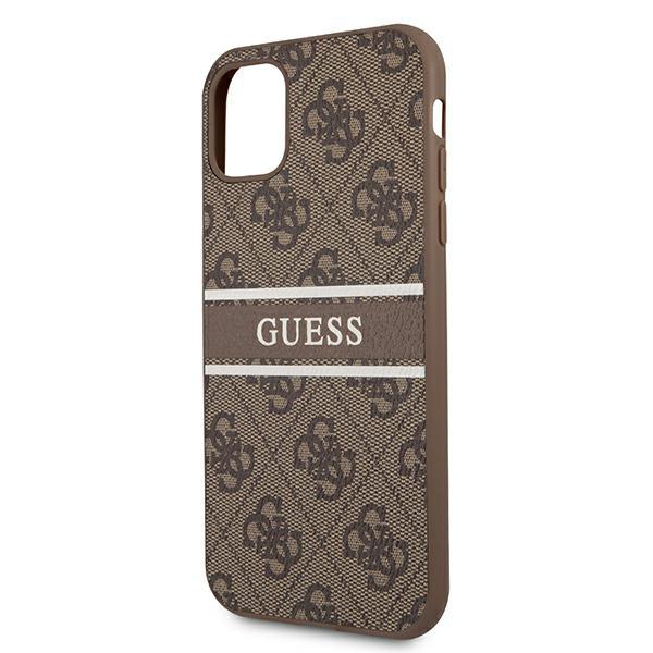 Guess Guhcn614Gdbr Iphone 11 / Xr 6,1Brązowy/Brown Hardcase 4G Stripe