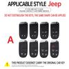 Pour Jeep Alliage de Zinc Silicone Housse de Clé Intelligente de Voiture Pour Jeep Renegade Wrangler Patriot Grand Cherokee WK2 KL Compass Libert