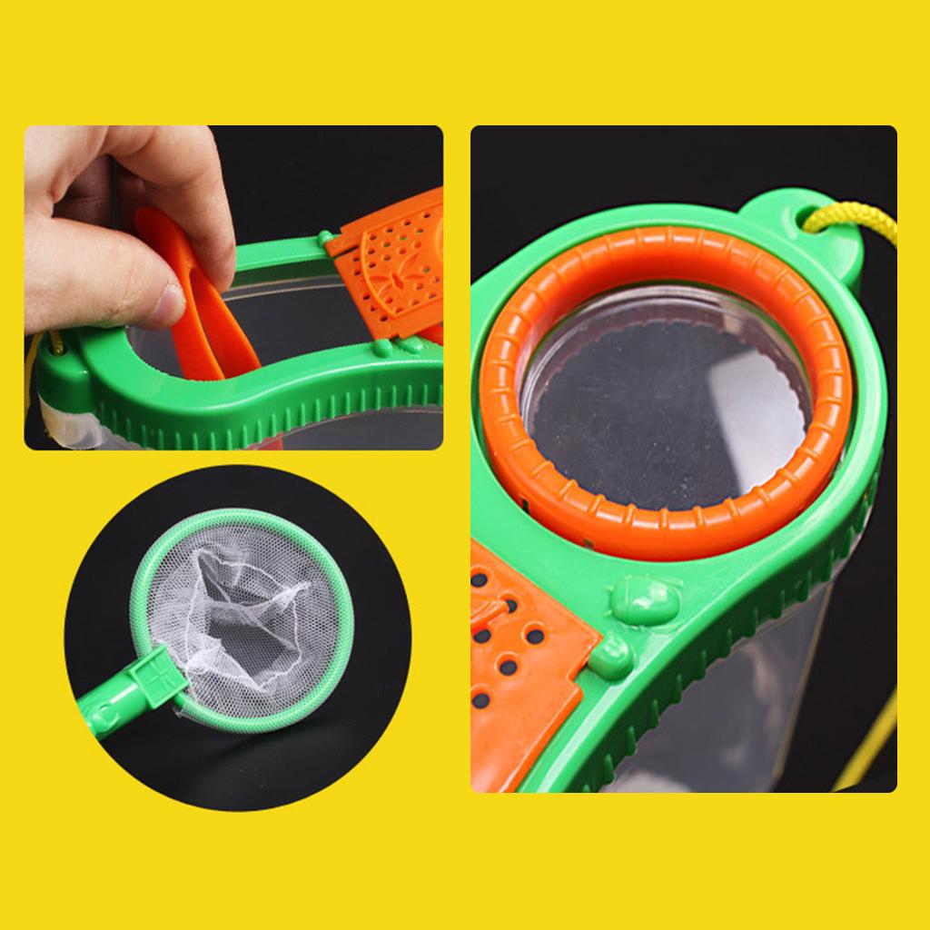 Portable Handheld Magnifying Glass Children Education Toys Insect Feeding Experimental Observation Box Magnifier