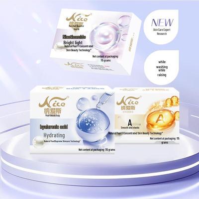 NICE Pearl Moisturizing Soap - 3 X 115g Bars