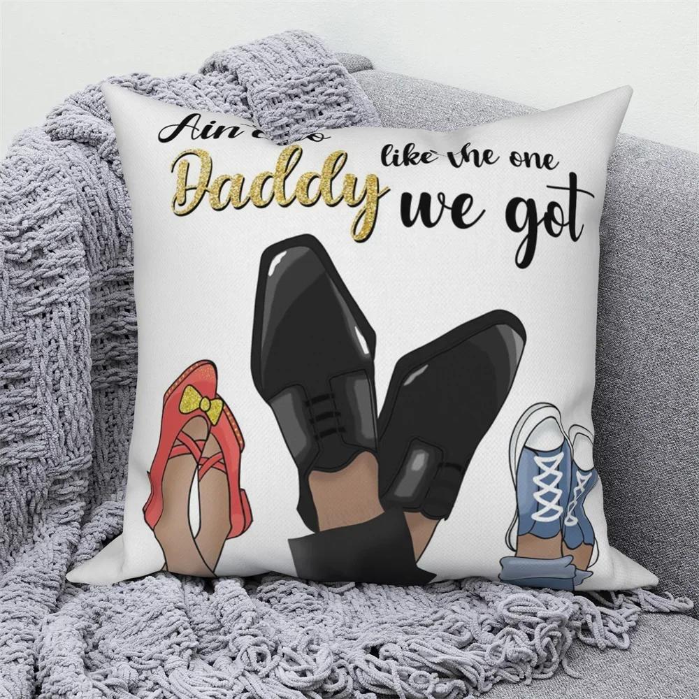 Pillowcases Home Sofa Decorative Throw  Dad and Kids Cushion Covers
