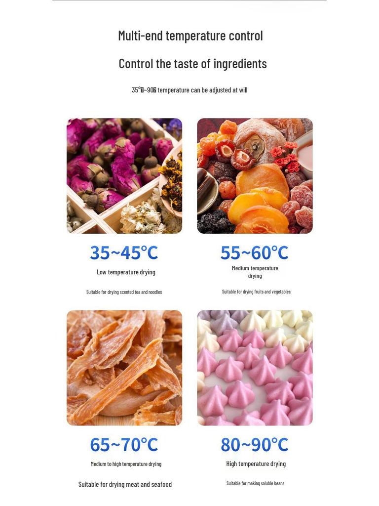 Compact Stainless Steel Food Dehydrator for Snacks, Meat, Fruits, and Vegetables