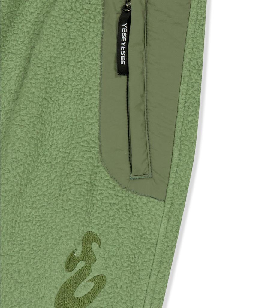 YESEYESEE Boa Fleece Nomadic Pants Sage Green