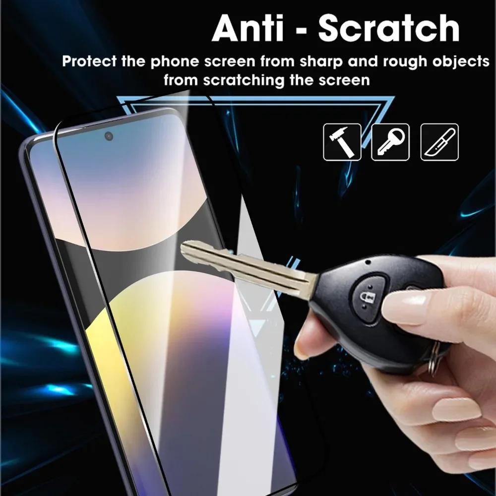 3-1Pcs Tempered Glass for Redmi Note 13 Pro 14 4G 5G Dust Free Easy Installation Screen Protectors Anti-Scratch Protective Film