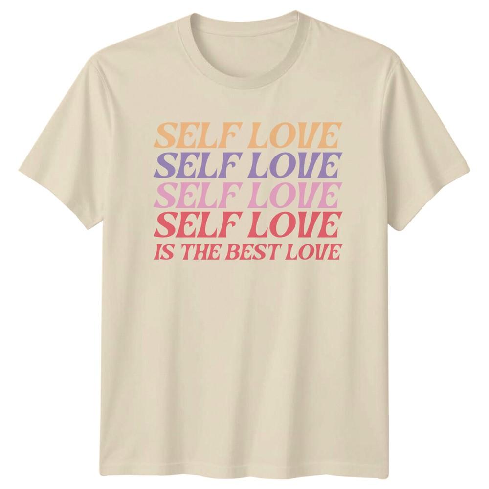 Self Love Is The Best Love Slogan Graphic Feminism TShirt