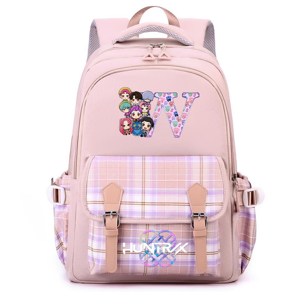 26 Liter Angielski K-Pop Nadrukowany Plecak o Dużej Pojemności dla Nastolatków Uczennic Uczniów Torba Szkolna Torba na Książki Damska Wodoodporna Torba Podróżna Mochila Prezent dla Dziecka