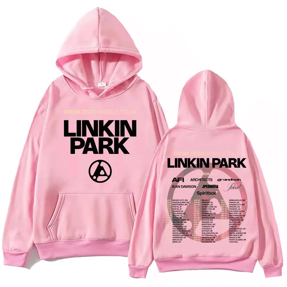 Sudadera Linkin From Zero World Tour 2025 Harajuku Hip Hop Pullover Tops Sudadera Regalo Y2k Manga Corta Clásico