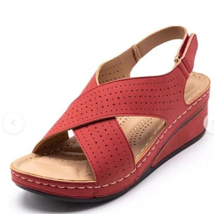 Roman Sandals Women Summer Thick Sole With Adjustable Strap For Casual Wear