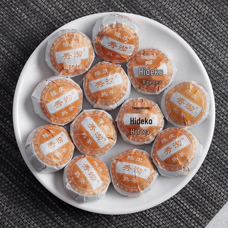 Chenpi Ripe Pu er Mini Tuo Tea 500g