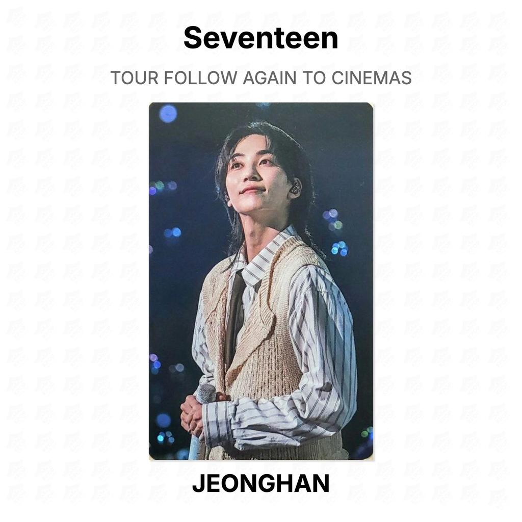 Seventeen TOUR FOLLOW AGAIN TO CINEMAS Official Photocard