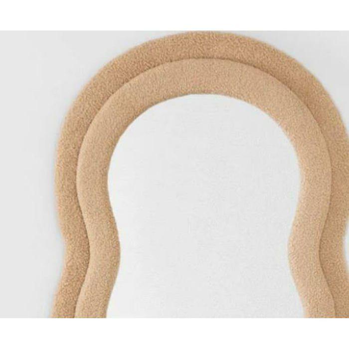 Miroir mural - Home ESPRIT - Velours marron - Scandi - 60x4x160 cm - Montage mural - Multicolore