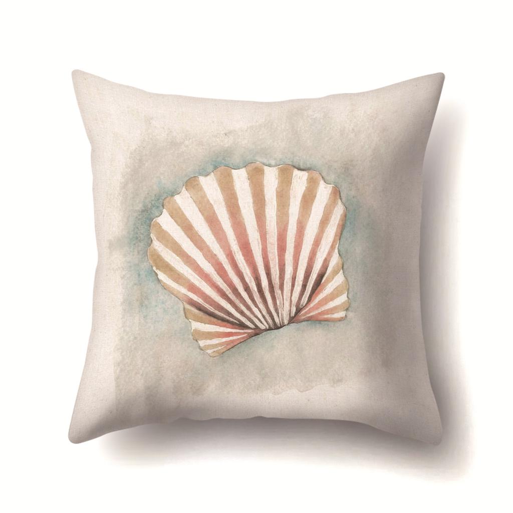 Vintage Marine Cushion Cover Peach Skin Pillowcase Sofa Cushion Pillowcase Suitable for Living Room Car Pillowcase