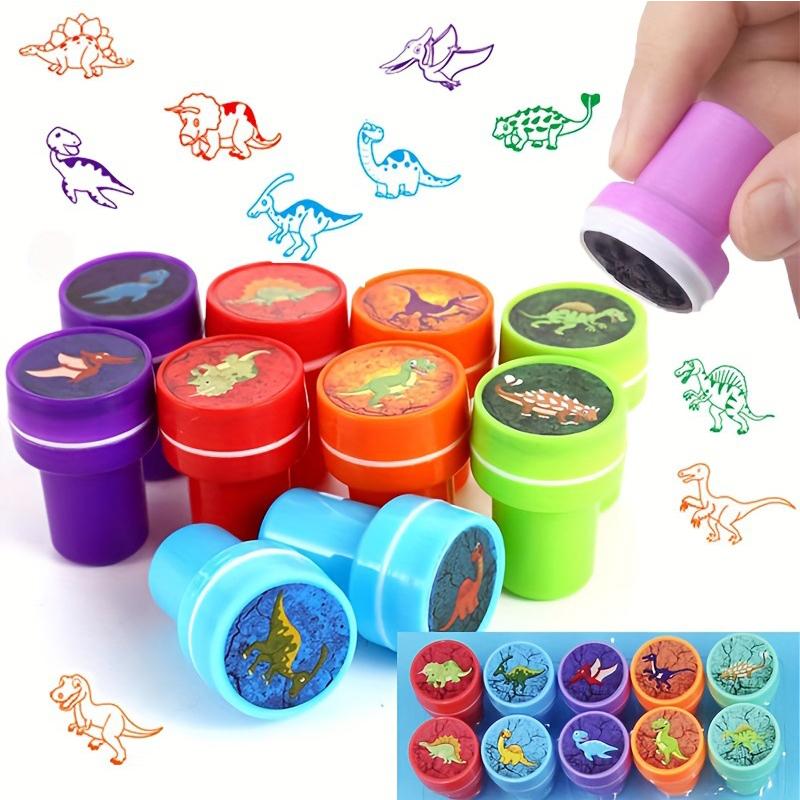 10pcs Kids Assorted Self-ink Toy Stamps Smiley Face Seal For Children DIY Scrapbooking Painting Po Album Art Decor Stamps