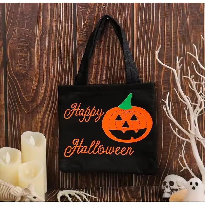 1Pcs Halloween Pumpkin Spider Handbag Ghost Festival Gift Bag Halloween Party Candy Bag Escape Room Pendants Festival Supplies
