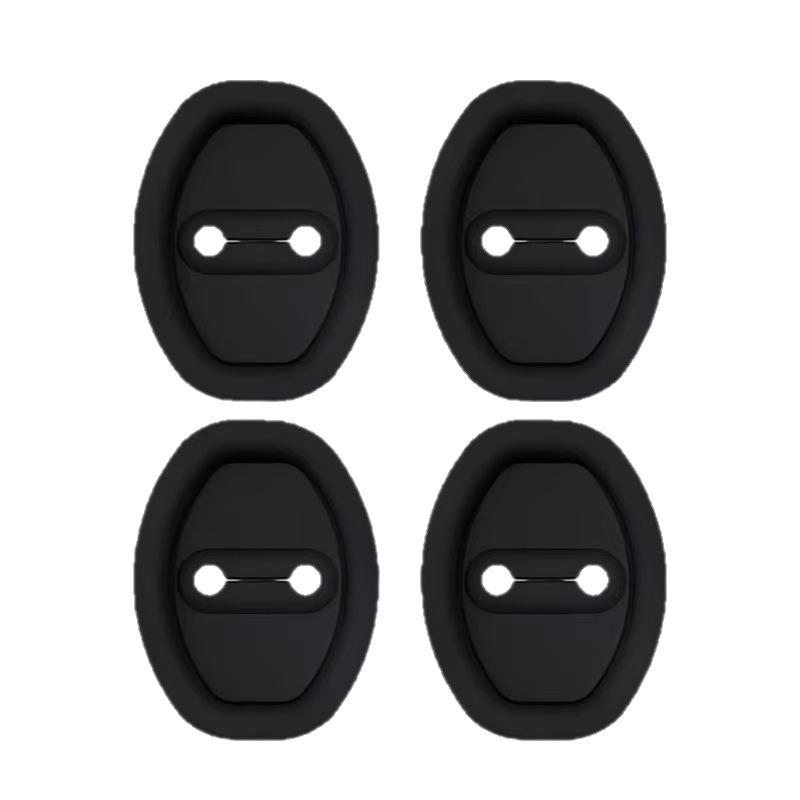 Universal Silicone Car Door Lock Protection Pad - Sound Reduction & Shock Absorption for Select Models