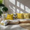 Pcs Yellow  Grey Pillow Covers Letter Print Cushion Cases Modern Decorative Pillowcases for Sofa  Living Room Home Decor
