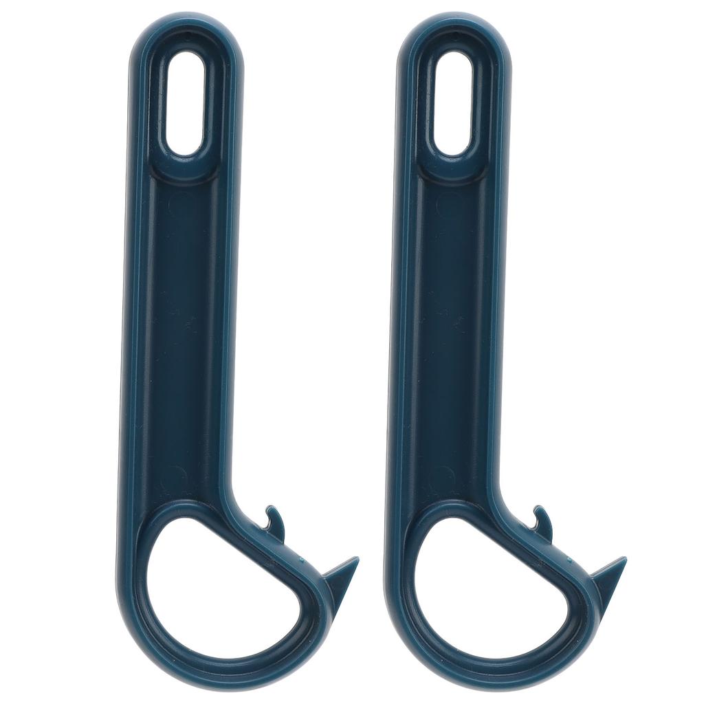 2pcs Easy Open Ring Pull Can Opener Tin Opener Manual Easy Opening for Elderly with Weak Hands Blue