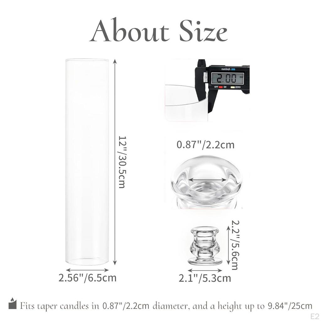 2 Piese Suport Înalt pentru Lumânări Lumânare Conică Vintage Romantic 12.01inch Decor de Masă