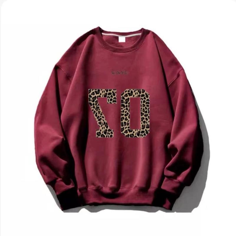 Těžký samet z lišky stříbrné, čistá bavlna, kulatý výstřih, plus, dámská mikina, zimní volný ležérní top