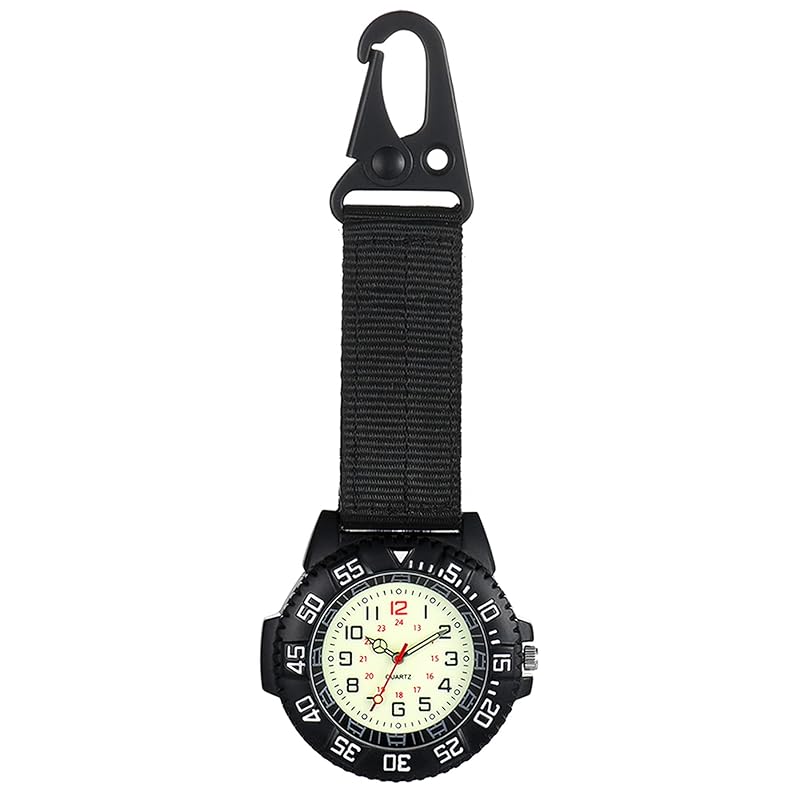 

JEWELRYWE nurse watch digital display watch keychain simple bag mountain climbing pocket watch