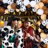Farm Theme Balloon Wreath Set Birthday Party Flag Cow Digital Balloon Chain Set Arrangement