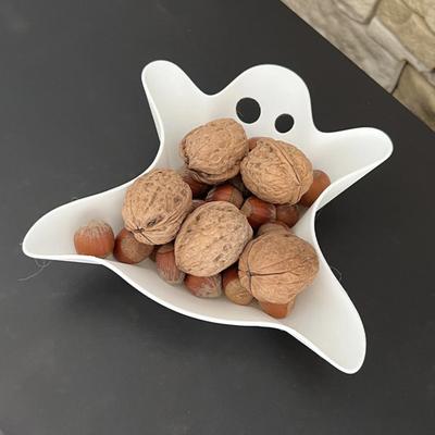 Hayalet Şeker Kasesi Atıştırmalıklar Peynir Meyveler için Ürkütücü Servis Tepsisi Yaratıcı Plastik Servis Tabağı Cadılar Bayramı Parti Malzemeleri