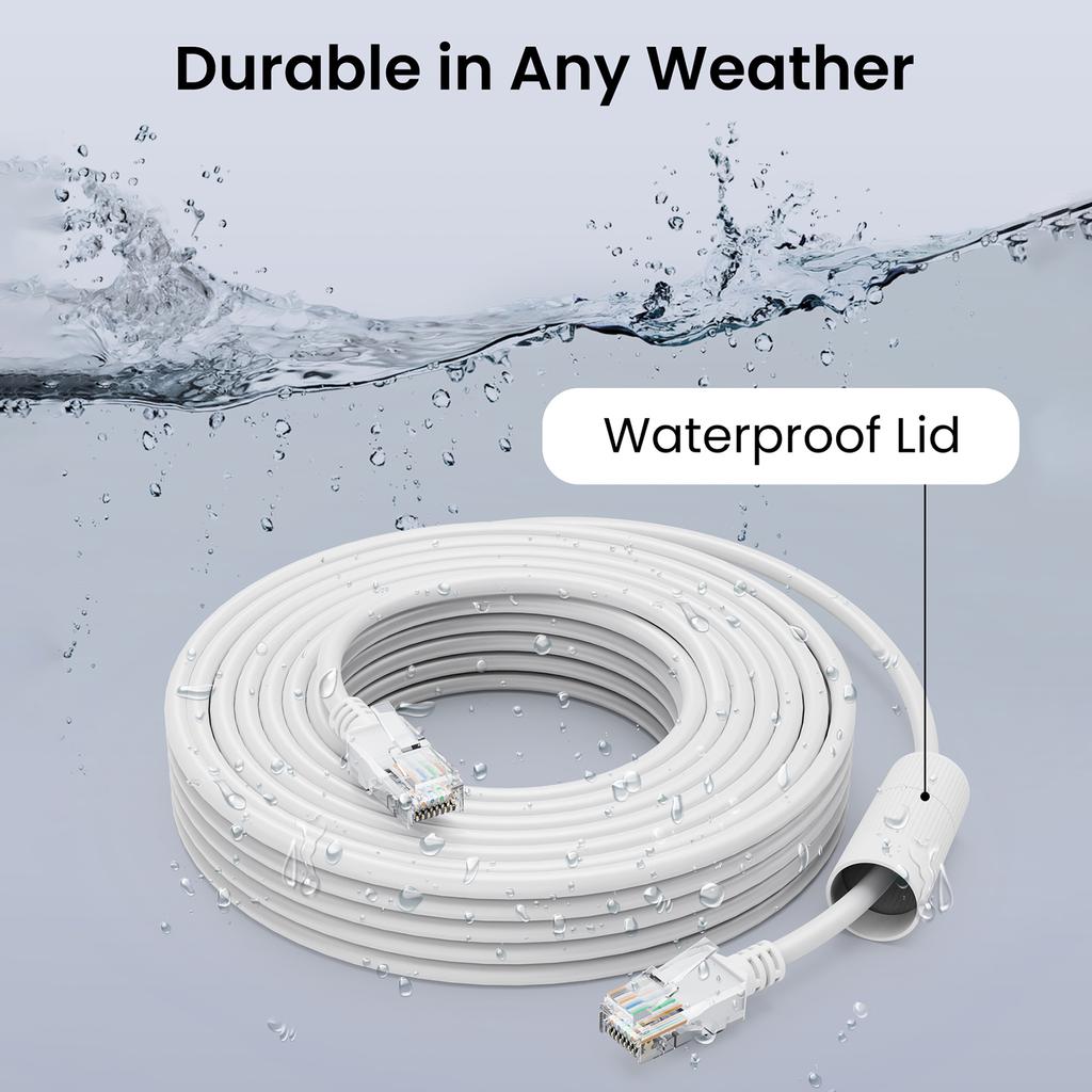 ZOSI Cat5e Ethernet Cable 60FT High Speed Network Cable RJ45 Cord 8 Pin 1000Mbps 155Mhz