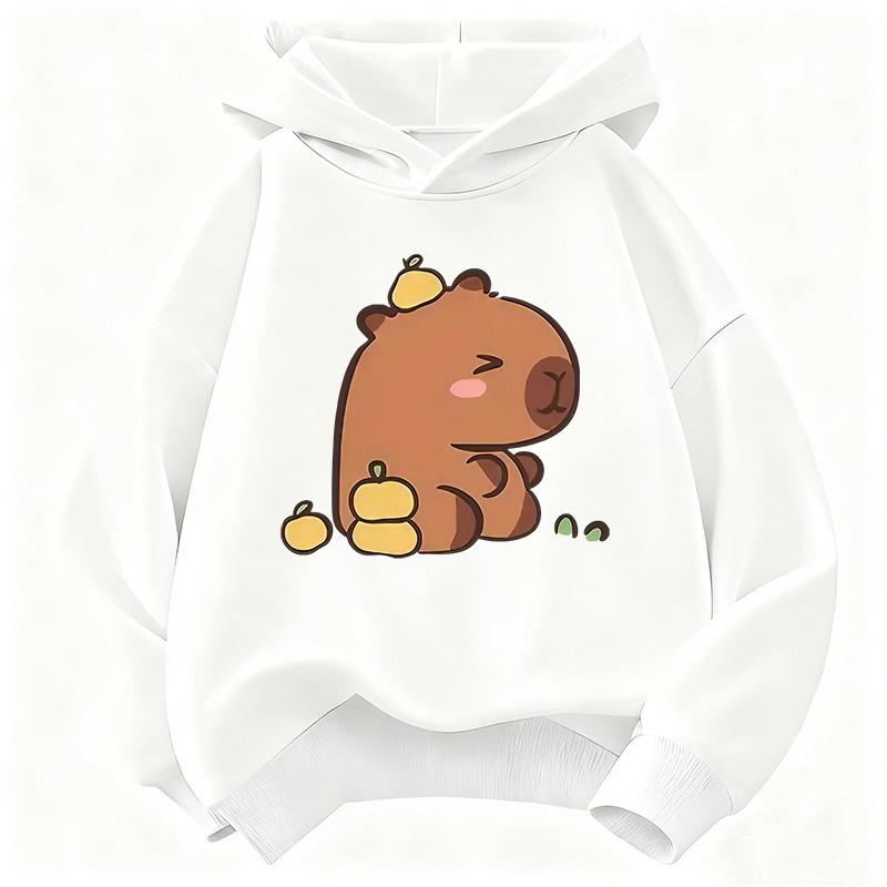 2026 Cute Capybara Graphic Children's Hoodie Sweatshirt Cute Hoody for Boys Girls Autumn Spring Casual Hoodies