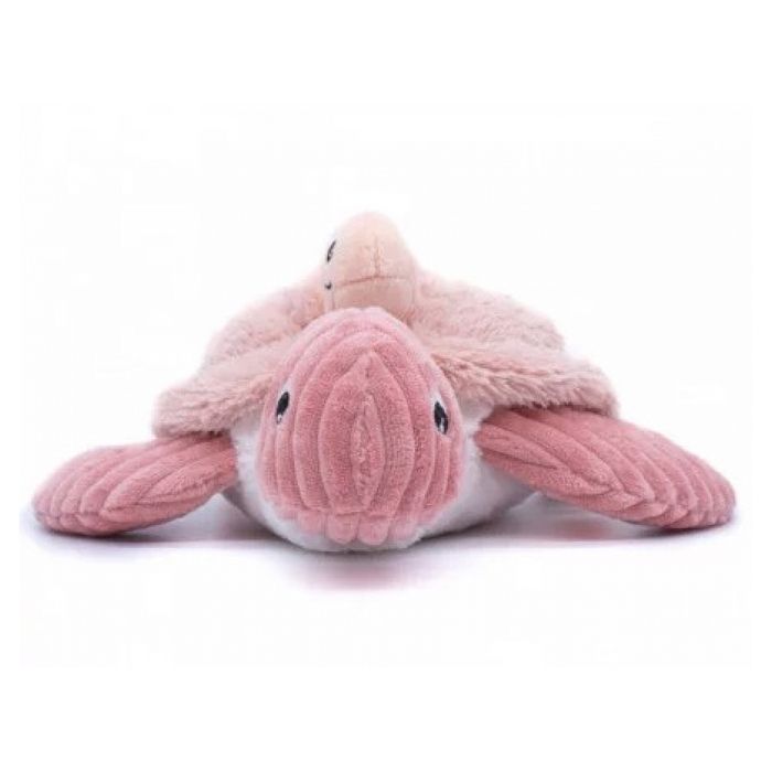 Peluche Ptipotos tortue maman bébé rose