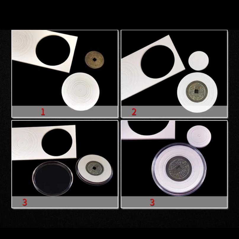 20PC 46mm Coin Box with washer protection box silver coin bronze coin collection coin size adjustable