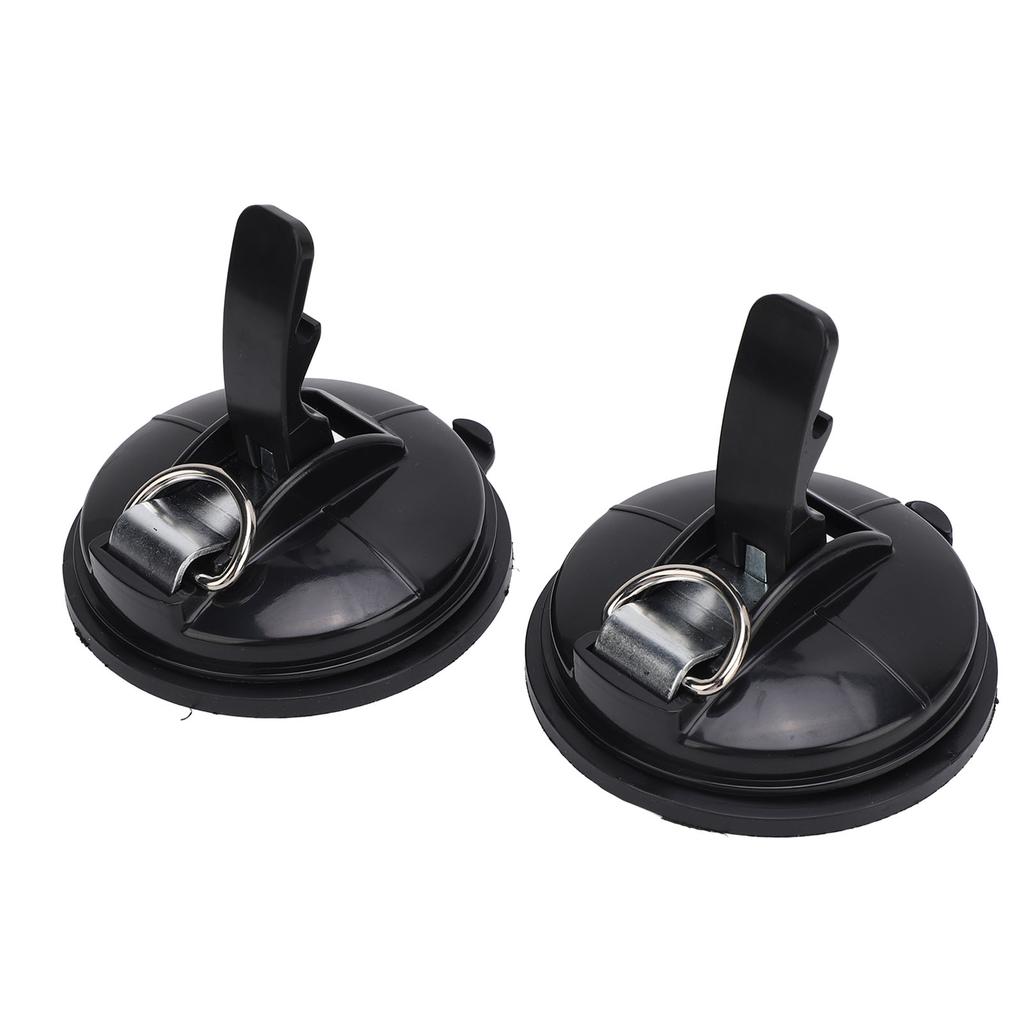 2pcs Rv Suction Cup Hooks Strong Hold Power Round Awning Suction Cup for T6 T5 T4 T6.1 Camper Caravan Motorhome Black