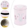 Easter Bunny Iron Storage Box, Candy Gift Packaging Tin Can, Tinplate Storage Bucket, Empty Box