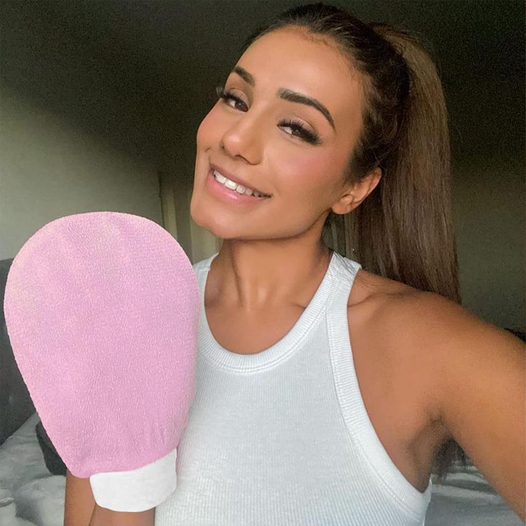 ENLIWISH Exfoliating Glove Mitt - Body Scrub for Bath Shower - Exfoliator Glove Visibly Lift Away Dead Skin - Tan Removal - 100% Viscose Deep Exfol