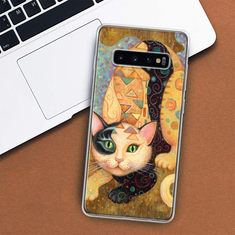 Kiss by Gustav Klimt Desig Phone Case For Samsung Galaxy S10 Plus S20 FE S21 S22 Ultra S10E S9 S8 + S6 S7 Edge Lite Shell Coque